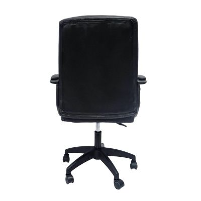 OFFICE CHAIR NIM HM1200.01 BLACK PVC-BLACK NYLON FRAME AND BASE 51x61x125Hcm.