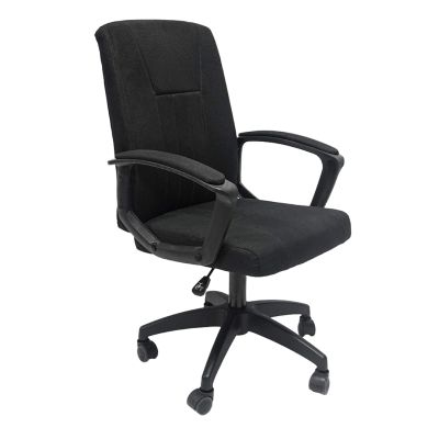 OFFICE CHAIR NIM HM1200.11 BLACK FABRIC-BLACK NYLON FRAME AND BASE 51x61x125Hcm.