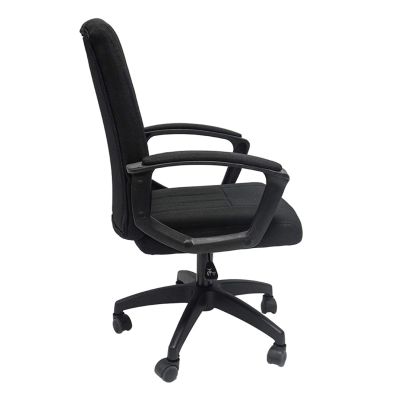 OFFICE CHAIR NIM HM1200.11 BLACK FABRIC-BLACK NYLON FRAME AND BASE 51x61x125Hcm.