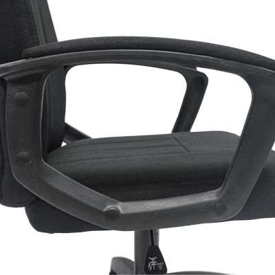 OFFICE CHAIR NIM HM1200.11 BLACK FABRIC-BLACK NYLON FRAME AND BASE 51x61x125Hcm.