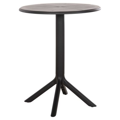 ROUND POLYPROPYLENE TABLE TERRIN HM6124.12 BLACK Φ60x75Hcm.