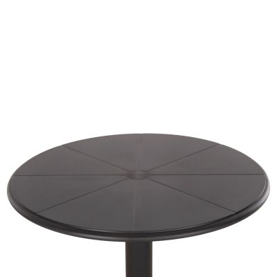 ROUND POLYPROPYLENE TABLE TERRIN HM6124.12 BLACK Φ60x75Hcm.