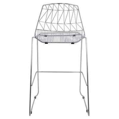 Бар стол металик HM5465.100 Lux цвят хром 57x56,5x107см