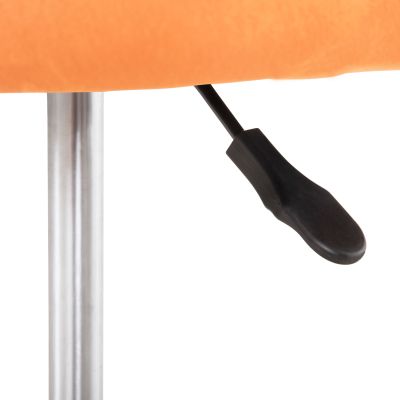 OFFICE CHAIR HOLLIS HM9008.04 ORANGE VELVET-METAL BASE 58x58x85Hcm.