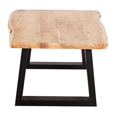 COFFEE TABLE MONTANA HM8166.21 TOP THICKNESS 4cm.ACACIA WOOD IN LIGHT NATURAL COLOR 115x63x40Hcm.