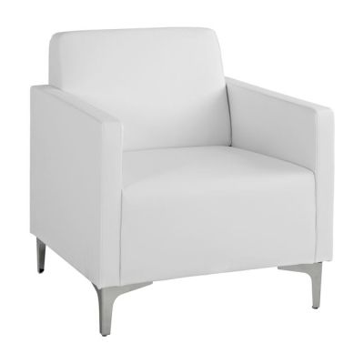 Armchair Nellie HM3159.12, white PU, 64x71x71cm