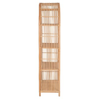 BOOKCASE SIMOK HM9552 MADE OF NATURAL RATTAN IN NATURAL COLOR 80x40x182Hcm.