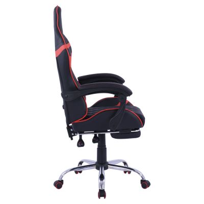 Gaming Armchair with reclining back and footstep HM1157.01 Black -Red