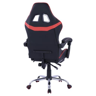 Gaming Armchair with reclining back and footstep HM1157.01 Black -Red