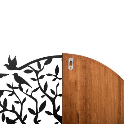 WALL DECORATION ILLUSION HM4647 METAL-WOOD 56.5x3(thickness)x56.5Hcm.