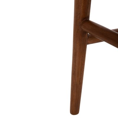 DINING ARMCHAIR ROSCO HM6132.01 TEAK WOOD IN WALNUT-VIRO ROPE IN BROWN 56x54,5x78Hcm.