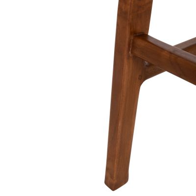 BAR STOOL BUNDY HM6130 TEAK WOOD IN WALNUT 45x40x75Hcm.