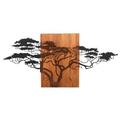 WALL DECORATION TREE FIGURE HM4653 METAL-WOOD 148x3x70Hcm.