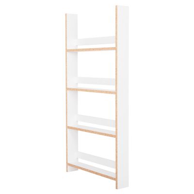 WALL SHELVES SANI HM18224.01 MELAMINE IN WHITE 60x10x120Hcm. (4 SHELVES)