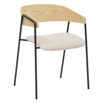 ТРАПЕЗЕН СТОЛ KORIN HM9975.01 МЕТАЛ-БЕЖОВ ДАМАС-ШПЕРПЛАТ 54x51x72,5Hcm.