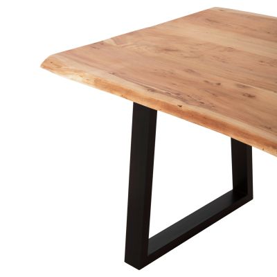 DINING TABLE ΜΟΝΤΑΝΑ ΗΜ9620.21 SOLID ACACIA WOOD 240x101x78Hcm. 3.5cm TABLETOP THICKNESS