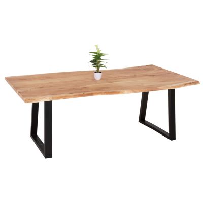 DINING TABLE MONTANA HM8337.21 SOLID ACACIA WOOD 4cm.THICK TOP 200x93x74Hcm.