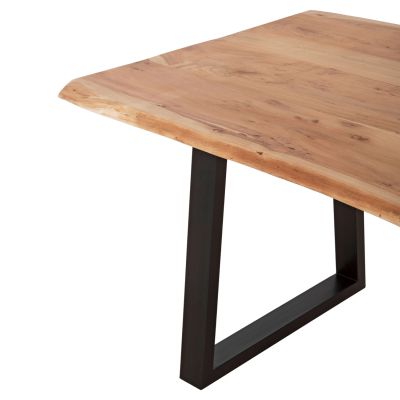 DINING TABLE MONTANA HM8337.21 SOLID ACACIA WOOD 4cm.THICK TOP 200x93x74Hcm.