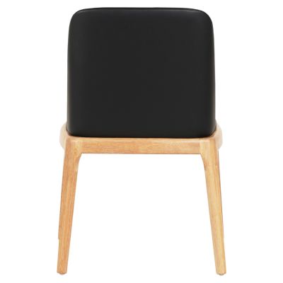 DINING CHAIR FURLAN HM9944.01 RUBBERWOOD-BLACK PU 54,5x58x86Hcm.