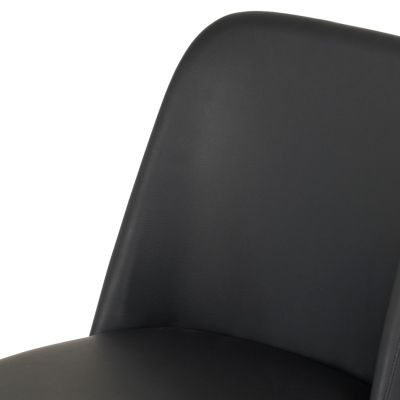 DINING CHAIR FURLAN HM9944.01 RUBBERWOOD-BLACK PU 54,5x58x86Hcm.