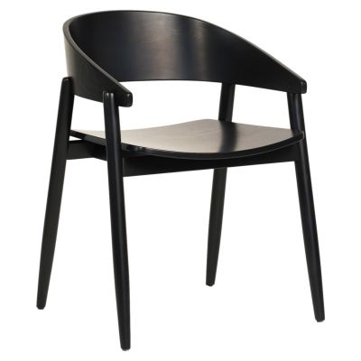 DINING CHAIR CANOP HM9950.02 ASHWOOD IN BLACK COLOR 56,5x61x74Hcm.