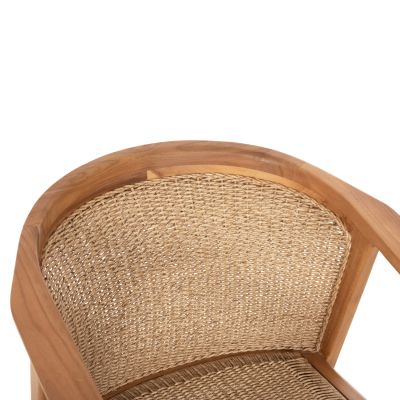 DINING CHAIR RENLY HM18239 TEAK WOOD IN NATURAL-VIRO ROPE 60x59x82Hcm