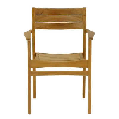 ARMCHAIR BOZZY HM9935 SOLID TEAK WOOD IN NATURAL 58x61x80.5H