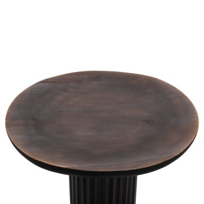 COFFEE TABLES 2PCS ELAF HM9999 MANGO WOOD ENAMELED TOP-IRON BASES