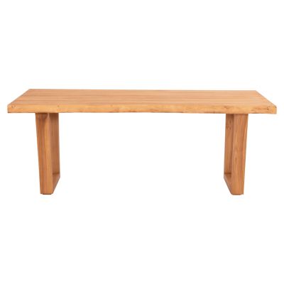 DINING TABLE LEOPOLD HM9933.01 SOLID TEAK WOOD- NATURAL COLOR 200.5x107x76Hcm.