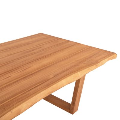 DINING TABLE LEOPOLD HM9933.01 SOLID TEAK WOOD- NATURAL COLOR 200.5x107x76Hcm.