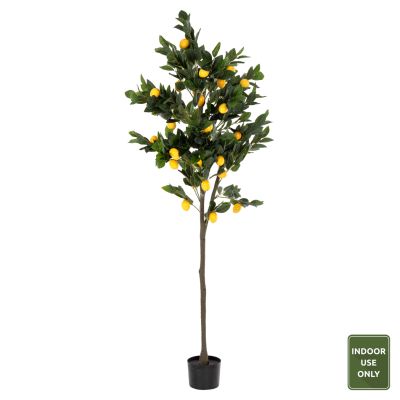 DECORATIVE SYNTHETIC PLANT HM4020 LEMON TREE IN POT Φ15x12-170Hcm.