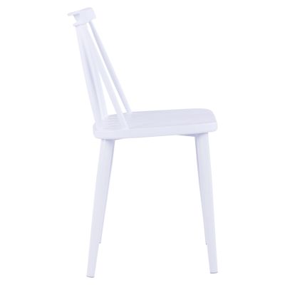 Трапезен стол HM8052.11 Vanessa White с крака в бял металик 43x46,5x82 см.