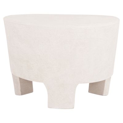 COFFEE TABLE SERIES SANTORINI HM18053 MDF IN OFF-WHITE COLOR 54x61x40.5Hcm.