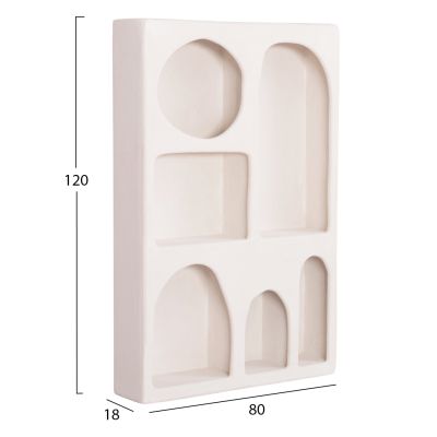 TALLBOY SERIES SANTORINI HM18059 MDF IN OFF-WHITE COLOR 80x18x120Hcm.