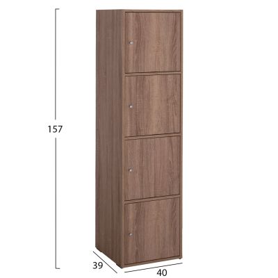 CABINET SORIANO HM9940.11 SONAMA OAK MELAMINE 40x39-41x157Hcm.