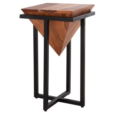 SIDE TABLE HALIMA HM8213.21 SOLID ACACIA TRUNK 30x30x54,5Hcm.