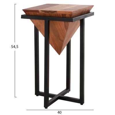 SIDE TABLE HALIMA HM8213.21 SOLID ACACIA TRUNK 30x30x54,5Hcm.