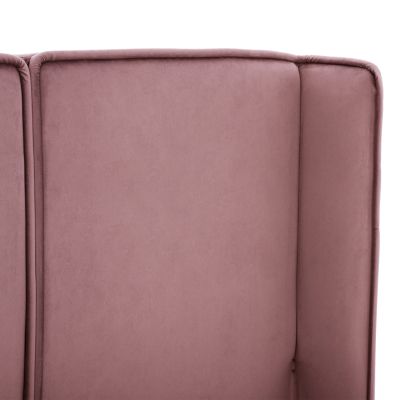 HM619.12 bed MARTINA, dusty pink velvet, storage space, 160x200