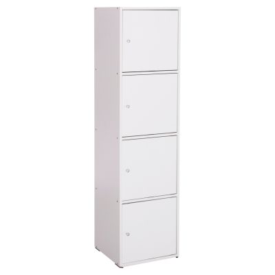 CABINET HM9940.01 WHITE MELAMINE 40x39-41x157Hcm.