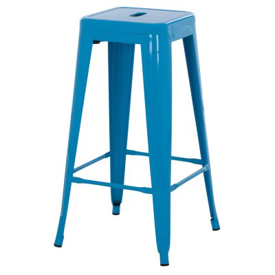 BAR STOOL MELITA HM8642.48 METAL IN BLUE 43x43x78Hcm.