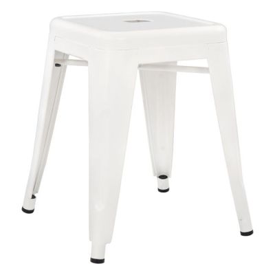 STOOL MELITA HM0096.41 METAL IN MILK WHITE COLOR 39x39x46Hc