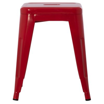 STOOL MELITA HM0096.44 METAL IN RED COLOR 39x39x46Hcm.