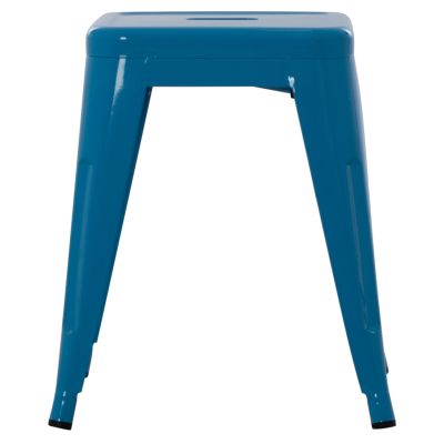 STOOL MELITA HM0096.48 METAL IN BLUE COLOR 39x39x46Hcm.