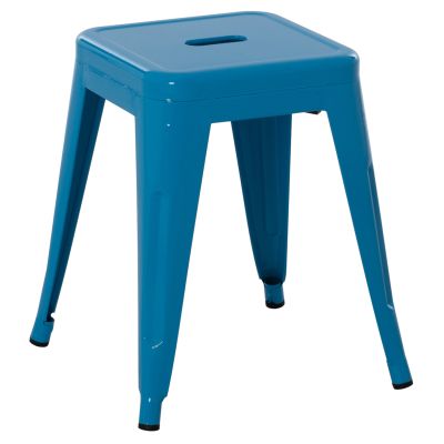 STOOL MELITA HM0096.48 METAL IN BLUE COLOR 39x39x46Hcm.