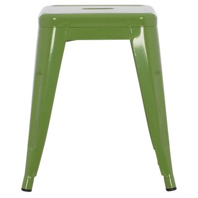 STOOL MELITA HM0096.53 METAL IN LIGHT OLIVE GREEN COLOR 39x39x46Hcm.