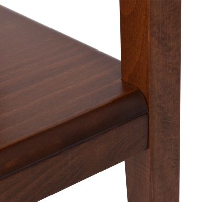 Side table 40x40 walnut color HM8251