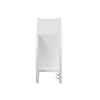 ENTRYWAY HANGER WITH CABINET SHELF STOR HM18078.02 MELAMINE IN WHITE 84x12x28.6Hcm.