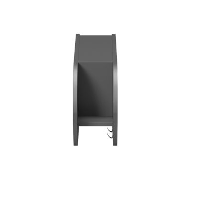 ENTRYWAY HANGER WITH CABINET SHELF STOR HM18078.03 MELAMINE IN DARK GREY 84x12x28.6Hcm.