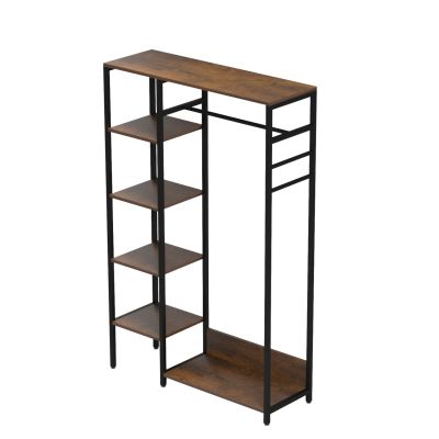 ENTRYWAY FURNITURE/OPEN ACCESS WARDROBE ARANJA HM18082 METAL-MELAMINE 90x30x140Hcm.