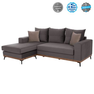 PORTOFINO corner sofa, grey, high leg